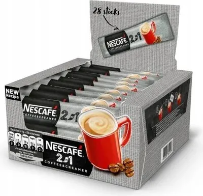 Zdjęcie produktu dla Nescafé 2In1 Coffee & Creamer Rozpuszczalny Napój Kawowy 224 G (28 X 8 G)