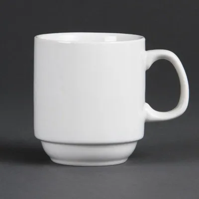 Obrázek produktu pro Stohovatelné kelímky Olympia Whiteware 28,4 cl (12 kusů)