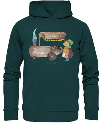Produktbild von Mr. & Mrs. Panda Kuschelhoodie Igel Maronen Größe XS - Lime Green - Geschenk, Kastanien, Pullover, Sweatshirt, Hoodie, Hoody, Duft, Weihnachten, Weihnachtsmarkt