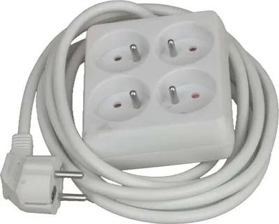 Zdjęcie produktu dla UNIVERSEEL - TCD biały z kablem 4 X 16 A. SQUARE 3 m -
