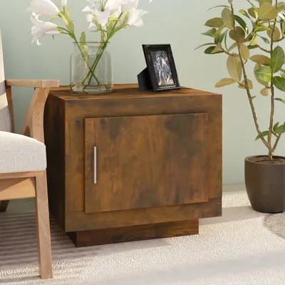 Produktbild von vidaXL Couchtisch Räuchereiche 51x50x45 cm Holzwerkstoff - Couchtisch - Couchtische - Wohnzimmertisch - Sofatisch