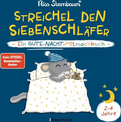 Produktbild von Streichel den Siebenschläfer - Ein Gute-Nacht-Mitmachbuch. Für Kinder ab 2 Jahren