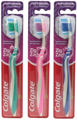 Immagine prodotto di 12x Spazzolino Colgate 'ZigZag' confezione famiglia spazzolino morbido a mano