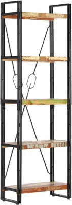 Produktbild von Bücherregal 5 Fächer 60x30x180 cm Altholz Massiv