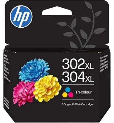 Obrázok produktu pre HP Trojfarebná originálna atramentová kazeta 302XL/304XL, Vysoký (XL) výnos, Azúrová, Purpurová, Žltá, 1 kusov, 100 strany, Balenie po jednom kuse