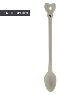 Produktbild von Kaffee Latte Macchiato Löffel HEART titane beige Herz Bastion Collections