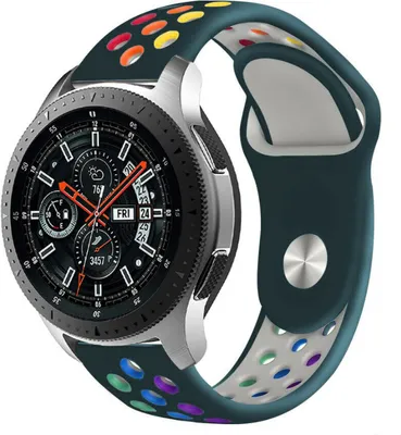 Produktbild von Strap-it Samsung Galaxy Watch 46mm Sportarmband (kieferngrün Bunt)