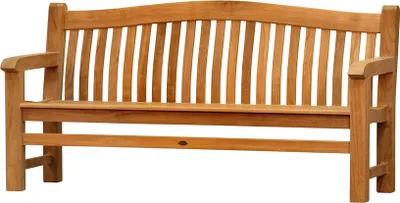 Produktbild von Teak Parkbank Kensington Teakholzbank 3-Sitzer, wetterfeste Gartenbank Teakholz nachhaltig naturbelassen Teakbank