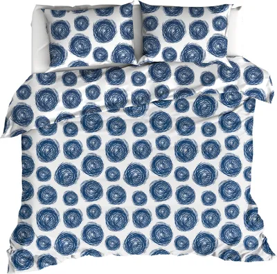 Zdjęcie produktu dla Poszwa na kołdrę Moodit, Odil Orba - 200 x 220 + (2x) 60 x 70 cm - bawełna