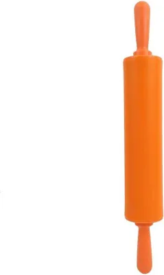 Produktbild von Arbeitsersparnis Teigroller aus Food-Grade-Silikon für Tortenboden und Pizza, Orange, Küchenzubehör