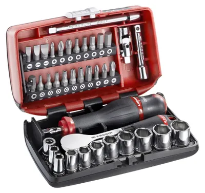 Produktbild von Facom 1/4Z Steckschluesel-Satz, 38tlg