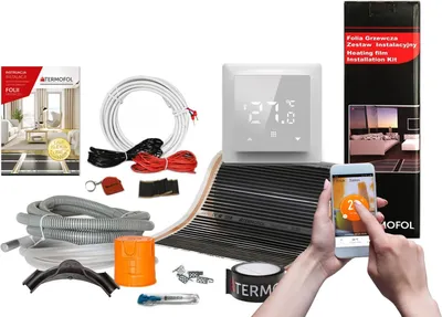 Produktbild von Termofol Elektrische Heizfolie mit Thermostat H6 WiFi, Leistung 60 W/m2, 28 m²
