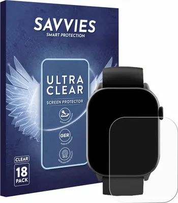 Produktbild von 18x Für Uaue Y88 1.96" Schutzfolie Savvies Displayschutz Display Schutz Folie Klar Transparent