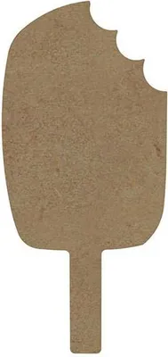 Image de Esquimau en bois MDF à décorer - 10 cm
