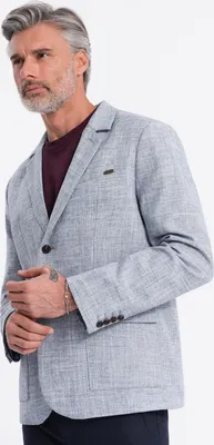 Produktbild von Ombre Clothing Formelle Herrenjacke Aeacux hellblau XL