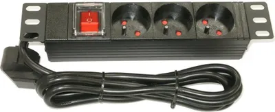 Zdjęcie produktu dla Panel dystrybucyjny XtendLan 10'' 3x 230V, CSN, przełącznik, 1,8 m