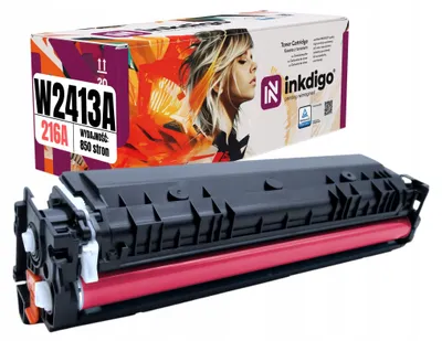 Produktbild von Inkdigo Toner W2413A ohne Chip für HP Color LaserJet Pro M155nw, M182n, M182nw; MFP M183fw – Magenta, 850 Seiten,