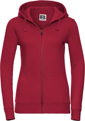 Immagine prodotto di Russell R-266F-0 | Cappuccio autentico con zip da donna - Colore: Rosso classico - Taglia: L