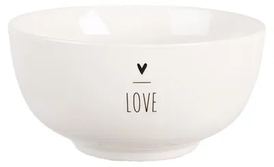 Immagine prodotto di Zuppiera Clayre & Eef 500 ml Cuore in porcellana bianca