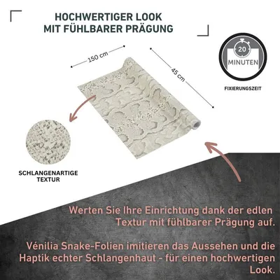 Produktbild von Klebefolie Snake braun - 45x150cm