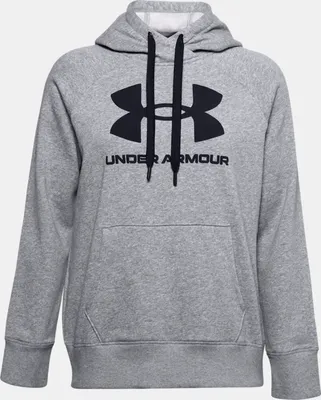Produktbild von Under Armour Rival Fleece Logo Hoodie-Grau 1356318-035__SM