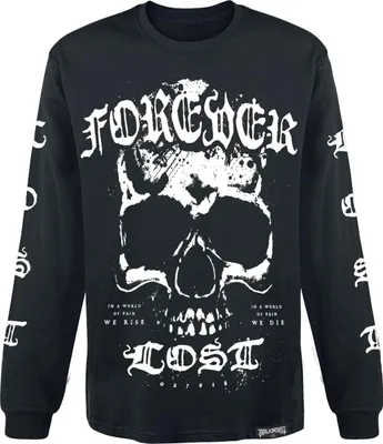 Produktbild von Gothicana by EMP Herren schwarzes Langarmshirt mit Rundhals L