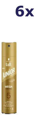 Produktbild von 6x Junior Haarlak - 250ml - junior mega sterk (n°5)