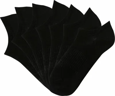 Produktbild von LASCANA ACTIVE Sneakersocken Kurze, Niedrige Socken aus Baumwolle für Sneaker, ohne Frottee 7 -teilig 7x schwarz Größe 39/42