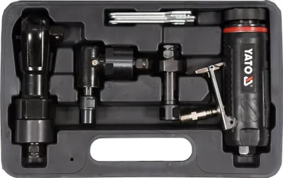Produktbild von Yato YT-09860, Luft-Ratschenschlüssel, Schwarz, 1/2", 18000 RPM, 85 Nm, 113 l/min