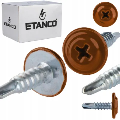 Produktbild von ETANCO GM-B Selbstbohrschrauben für Stahl Dach RAL 8004 Kupferbraun 4,2 x 16 mm 250 Stk.