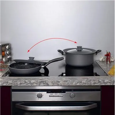 Immagine prodotto di STONELINE® Set di coperchi universali in vetro 16/18/20 e 24/26/28 | Grigio