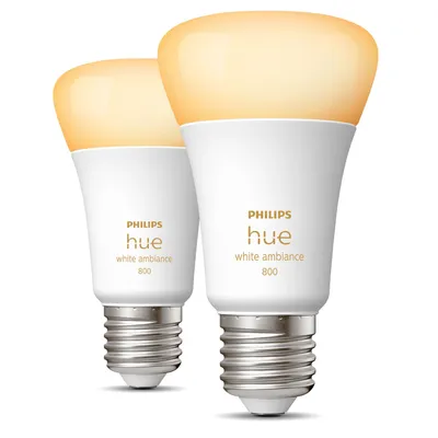 Produktbild von Philips Hue White Ambiance Smart LED-Lampen 2er-Pack E27