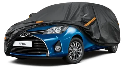 Produktbild von Autoplane Wasserdicht Atmungsaktiv für Toyota Yaris (1999-2025) 7 Schichten Vollgarage Autoabdeckung Schwarz