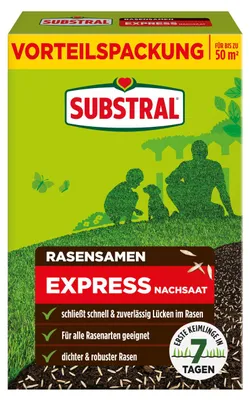 Image de SUBSTRAL® 86310 SUBSTRAL® Express Nachsaat Rasensamen 1,0 kg