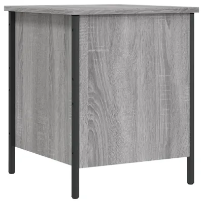 Image de vidaXL Banc avec espace de rangement Gris Sonoma 40x42,5x50 cm Bois composite