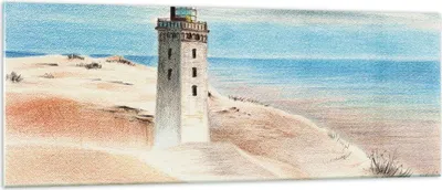 Produktbild von Bilder auf glas - Einteilig - Laterne Meer Bild - 140x50cm - Glasbilder - Wandbilder - Bilder - zum Aufhängen bereit - Wanddekoration aus Glas - Glas Bilder - Wandbild auf Glas - GAB140x50-4764