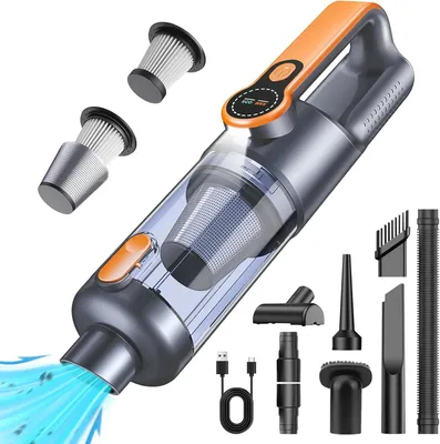 Produktbild von Handstaubsauger, Autostaubsauger, Akku staubsauger, 26000PA staubsauger Kabellos, mit HEPA-Filter, für Auto, PC, Sofa, Haus& Tierhaar Reinigung