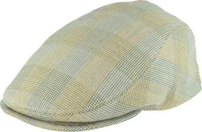 Bullani knautschbare Sommer-Schiebermütze Flatcap kariert in blau