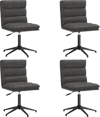 Obrázok produktu pre Jedálenské stoličky 4 ks čierne umelá koža