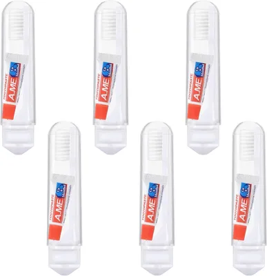 Imagen del producto de Juego de cepillos de dientes, 6 unidades, cerdas suaves, tamaño compacto, ideal para uso doméstico y viajes