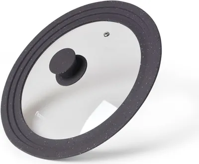 Immagine prodotto di Coperchio in vetro Fissman-Multisize, 24/26/28 cm, grigio