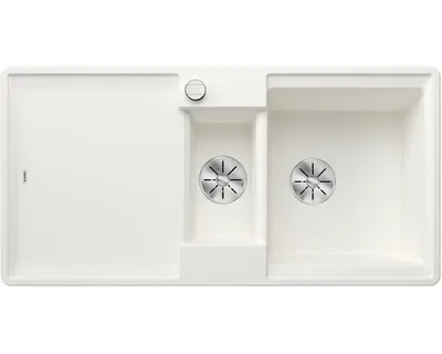 Produktbild von BLANCO ADIRA 6 S-F Einbauspüle SILGRANIT weiß ab 60 cm mit Ablauffernbedienung, mit Zubehör - inkl.