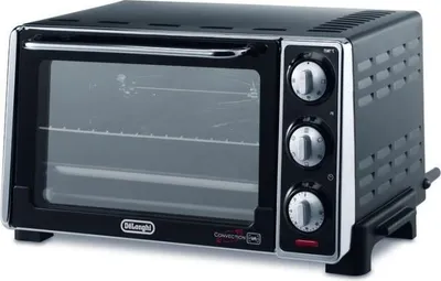 Produktbild von Mini-Backofen DELONGHI EO20792, Umluft, 20 L, 1300 W, 49 x 35 x 25,5 cm, Schwarz