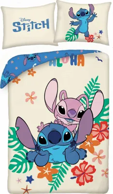 Zdjęcie produktu dla Komplet pościeli dziecięcej Stitch and Angel Ohana