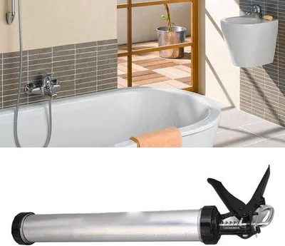 Image de Pistolet à silicone en tube d'aluminium avec 10 buses - Facile à utiliser et respectueux de l'environnement