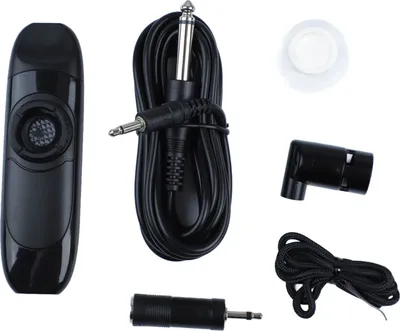 Produktbild von Elektrisches Kazoo 11 cm professionelles kleines tragbares Harzset mit Tonabnehmer für Leistung in Schwarz