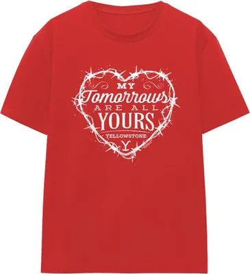 Obrázek produktu pro Yellowstone - Tričko pro ženy "My Tomorrows Are All Yours" TV27733 (L) (Rot)