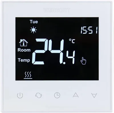 Obrázek produktu pro Wengart Programovatelný termostat pro podlahové vytápění, bílý