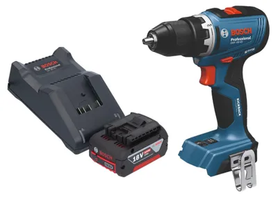 Image de Bosch GSB 18V-65 Professional Perceuse-visseuse à percussion sans fil 18 V 65 Nm Brushless + 1x batterie 4,0 Ah + chargeur