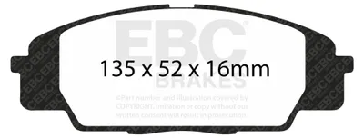 Obrázek produktu pro EBC Sada brzdových destiček REDSTUFF Přední Honda 45022S2AE01